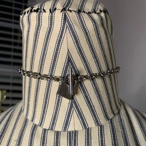 Silver lock brandy Melville choker